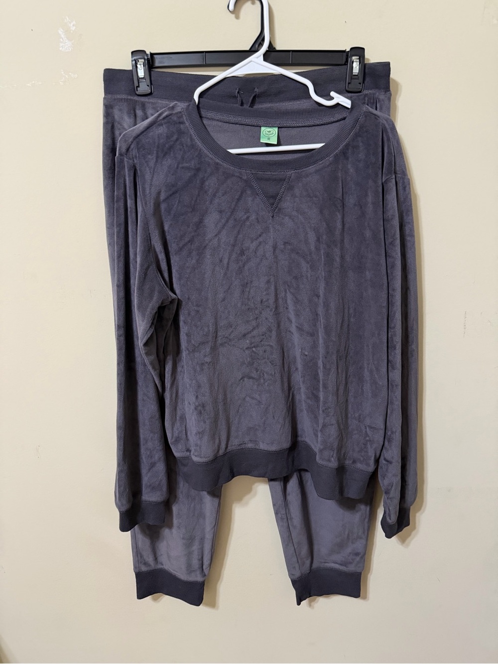 Honeydew Intimates Plush Charcoal pajama set xl nwot winter cozy sweatshirt